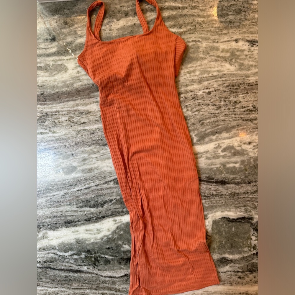 Burnt Orange Bodycon Sundress